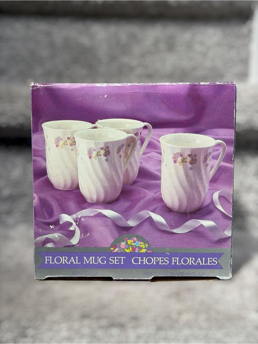 NEW Vintage 1987 Jamestown China Floral Bone Chinaâ Mug Cup NOS Cottagecore Farm